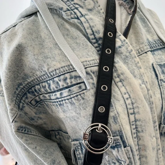 Stone Mountain Black Leather  Crossbody Bag - Picture 5 of 15